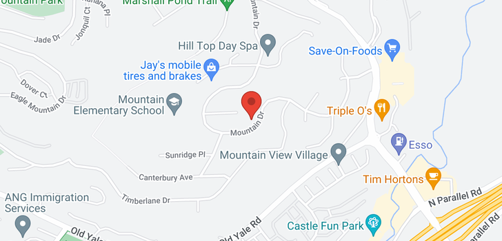 map of 2265 MOUNTAIN DRIVE